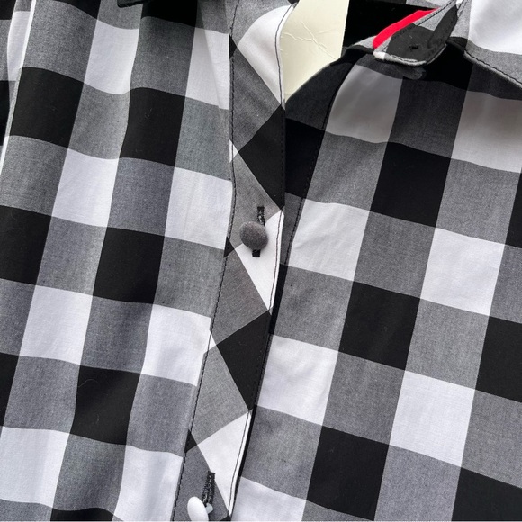 NWT Talbots x Oprah Magazine Black & White Sleeveless Button Tie Front Sundress - Picture 3 of 9